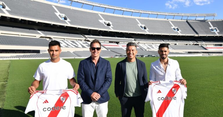 Sonríe Gallardo: el Pity Martínez y Lanzini renovaron sus contratos con River