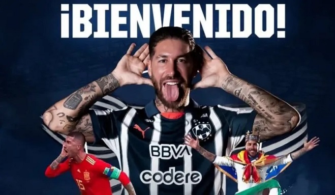 Monterrey presentó a Sergio Ramos y jugará contra River