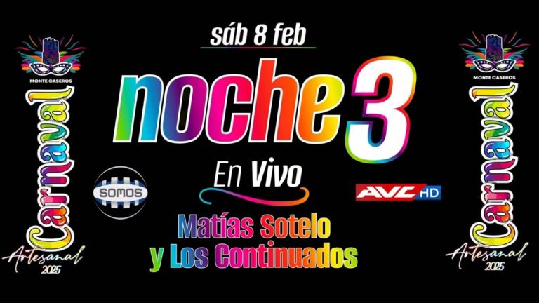 CARNAVAL ARTESANAL 2025 DE MONTE CASEROS EN VIVO Y EN DIRECTO