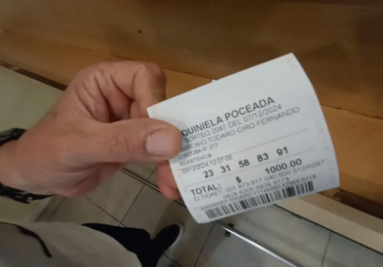 Suertudo! Un correntino ganó más de 63 millones de pesos en la Quiniela Poceada