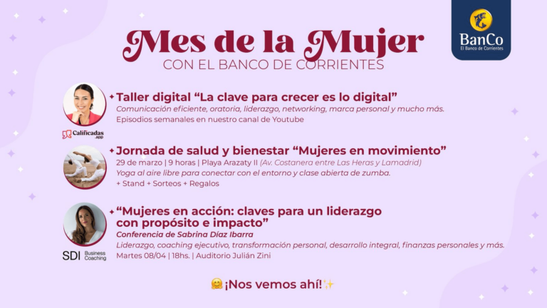 El Banco de Corrientes promueve actividades para potenciar a las mujeres