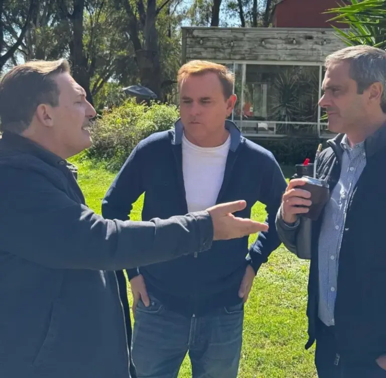 Michel pasó por Gualeguay: se reunió con el periodista Paulo Kablan y con el ex intendente Erro