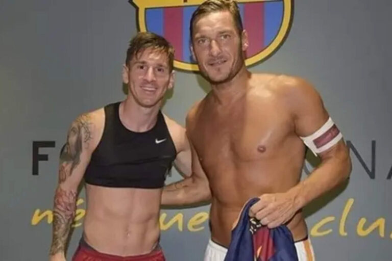 Francesco Totti criticó a Messi: ‘Ponlo 25 años en Roma y no gana ningún Balón de Oro’
