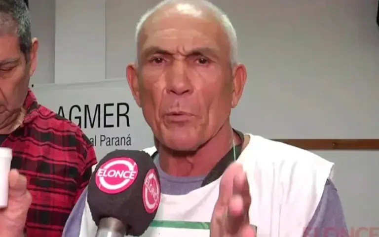 El afiliado a IOSPER, Tomas Caíno, lanzó una huelga de hambre en defensa de la obra social