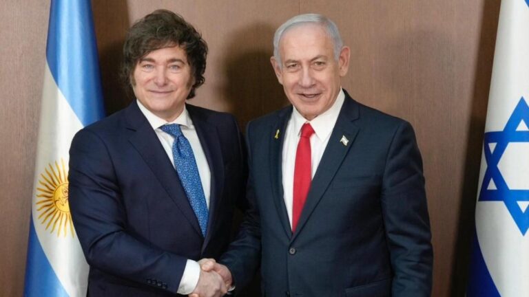 Javier Milei se reunió con el primer ministro de Israel, Benjamín Netanyahu
