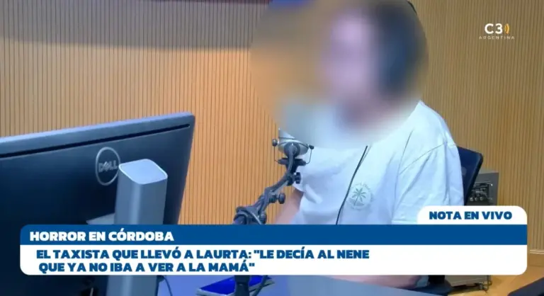 Habló el taxista que llevó a Laurta y su hijo: El nene estaba amarillo, no le daba comida