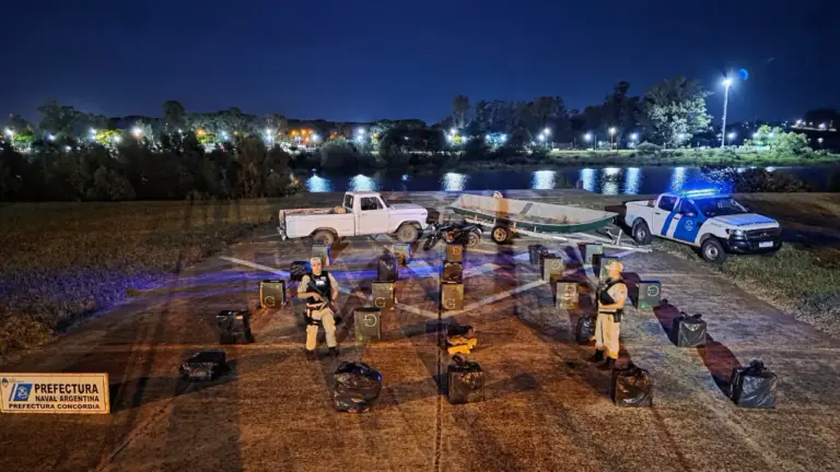 Prefectura incautó un cargamento valuado en más de 38 millones de pesos en un paso de Puerto Yeruá al Uruguay