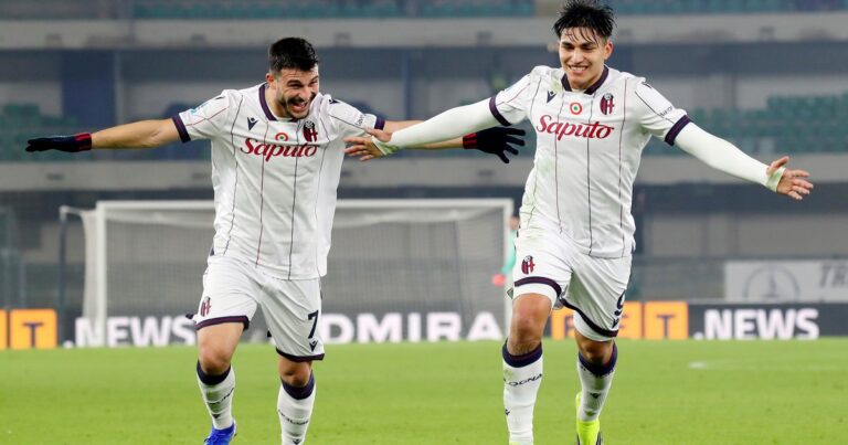 Video: el golazo de Santi Castro en el triunfo del Bologna ante Hellas Verona